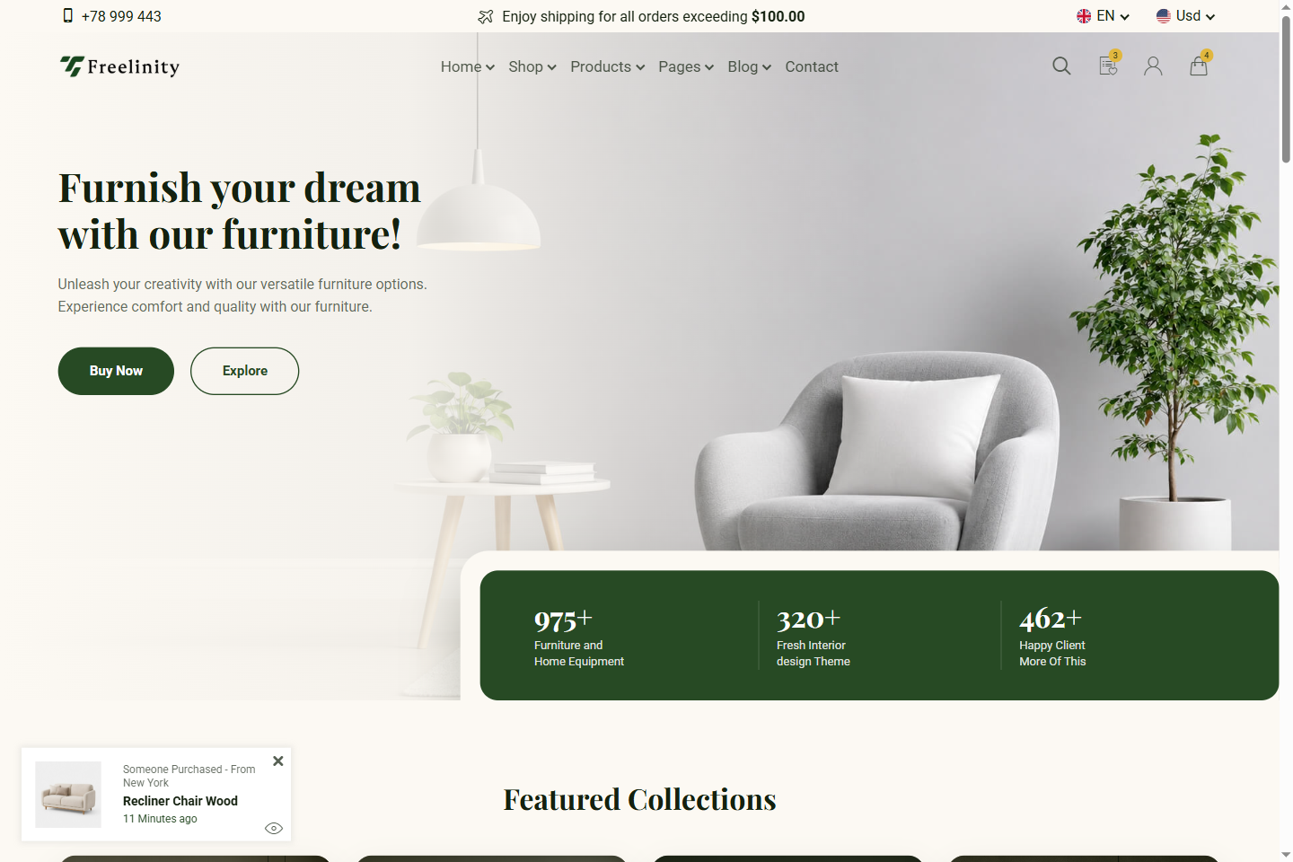 Aperçu du projet Freelinity